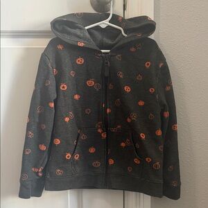 Kids Halloween Pumpkin Hoodie cat and jack kids small 6/7